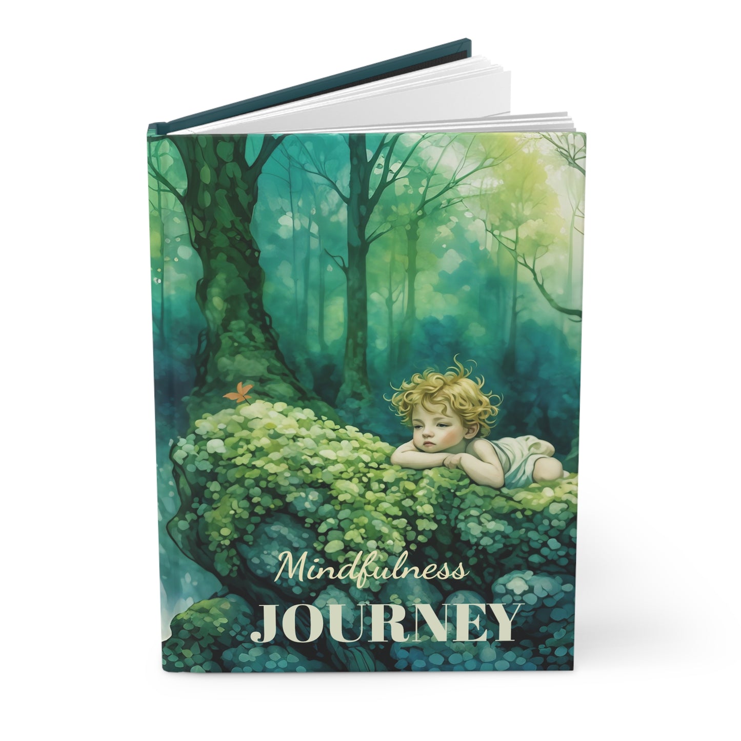 Cherub in the Woods   Mindfulness  Art Journal  Hardcover