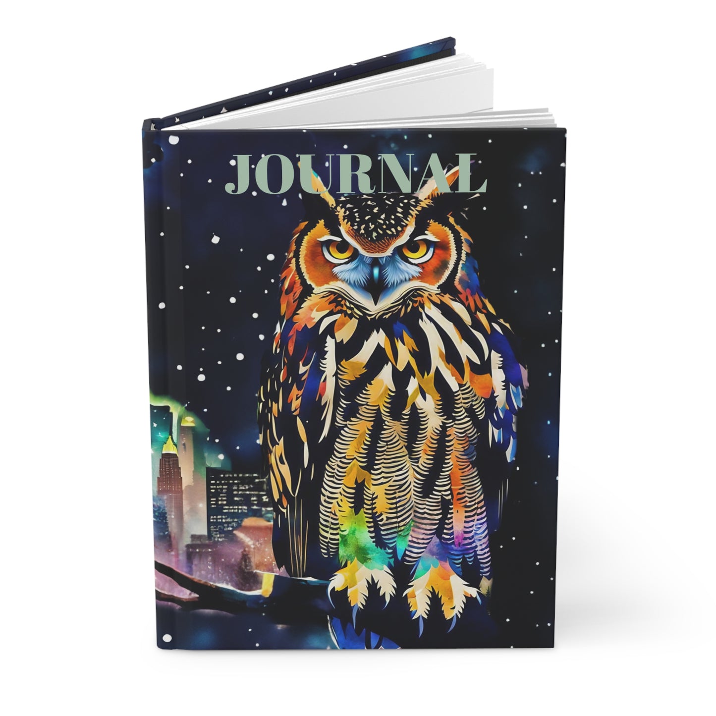 Hardcover Journal -   Flaco the Owl Newyork / Art