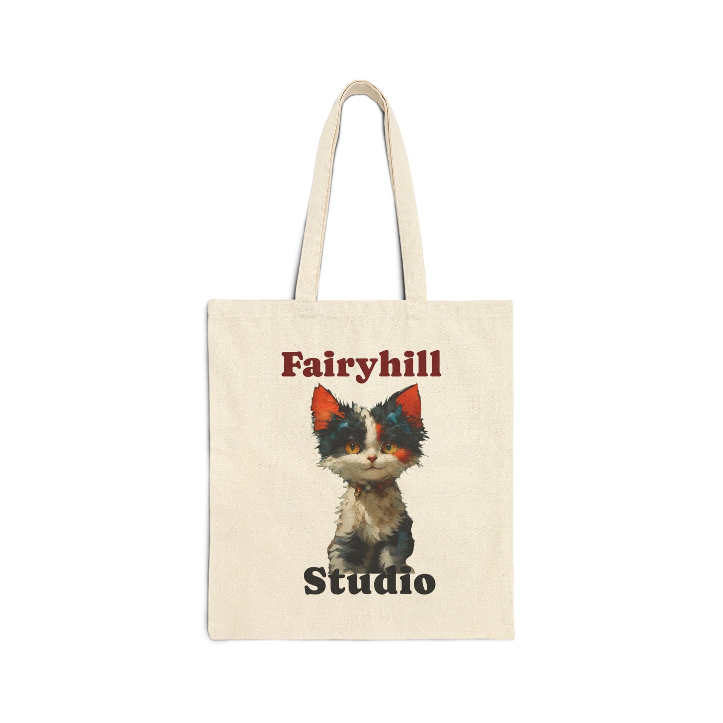 Colorful Cat Tote Bag, Eco-Friendly Canvas Bag, Reusable Shopping Bag, Artsy Gift for Nature Lovers, Stylish Handbag