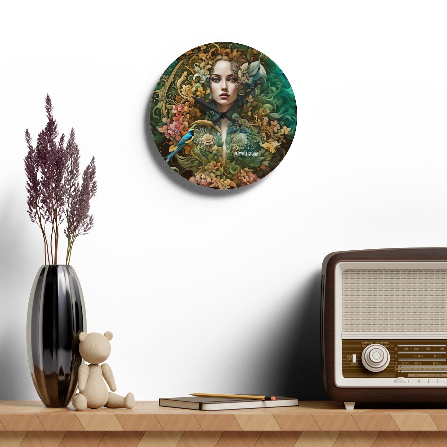 Acrylic Wall Clock Natural Beauty/Art
