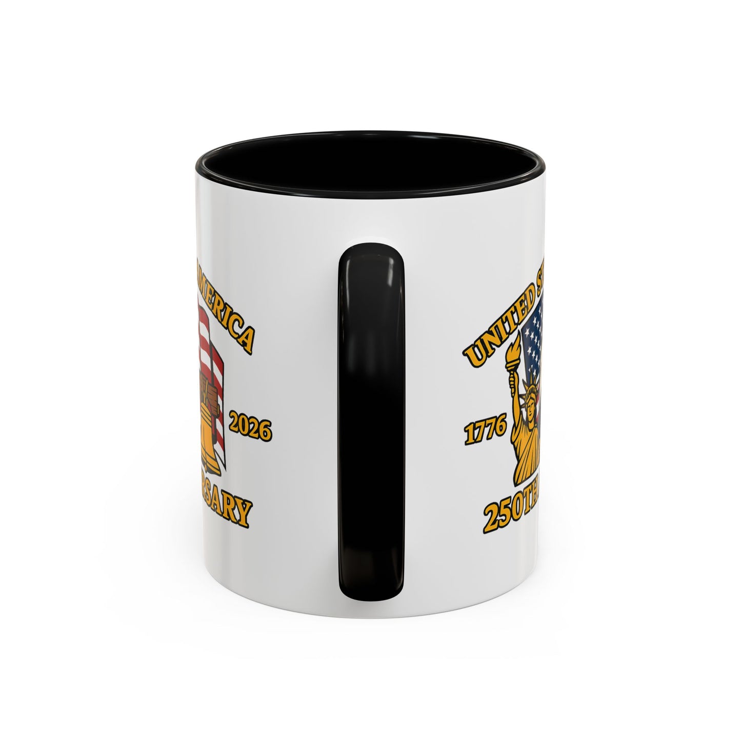 250th Anniversary USA Eagle Liberty Bell Accent Coffee Mug (11/15oz)