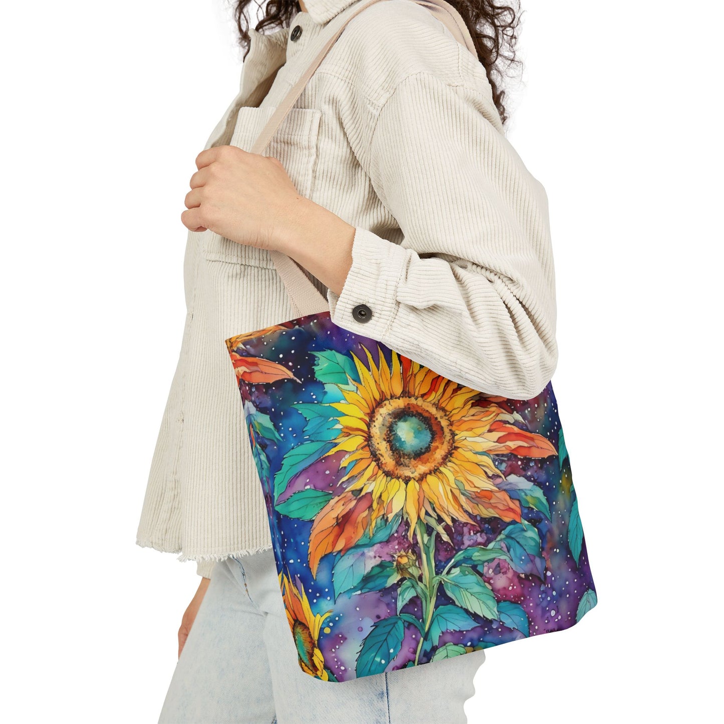 Colorful nature-Inspired Canvas Tote Bag - Perfect for Beach Days, Eco-Friendly Shopping, and Summer Fun!