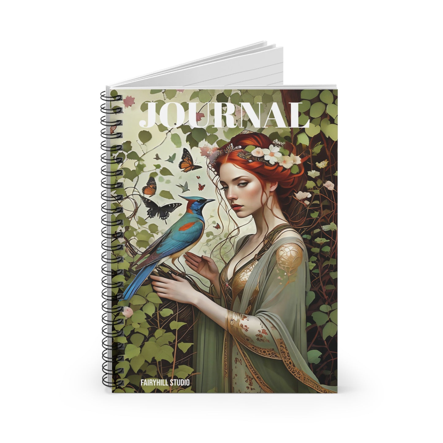 Spiral Notebook - Blue Bird/ Art Design