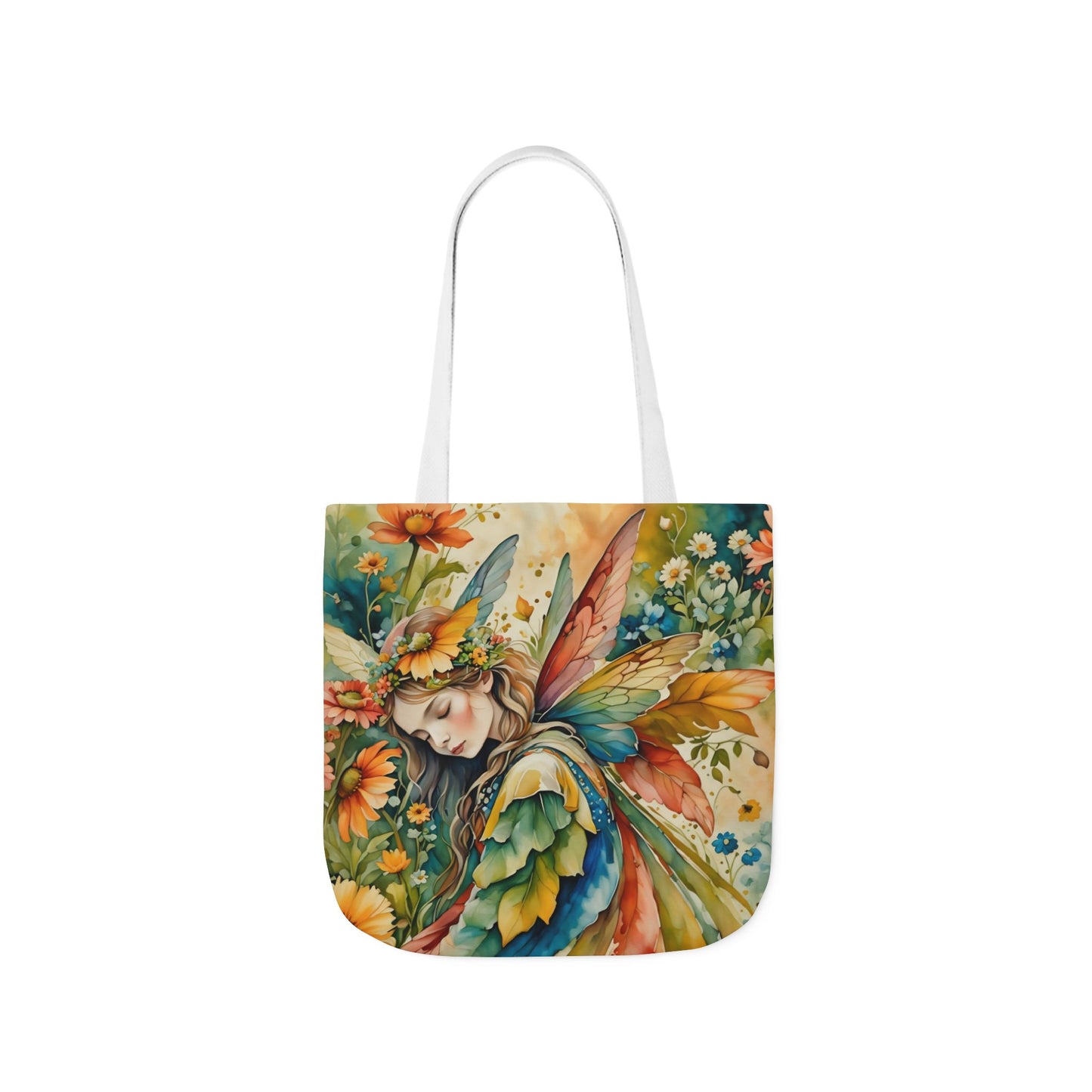 Colorful nature-Inspired Canvas Tote Bag - Perfect for Beach Days, Eco-Friendly Shopping, and Summer Fun!