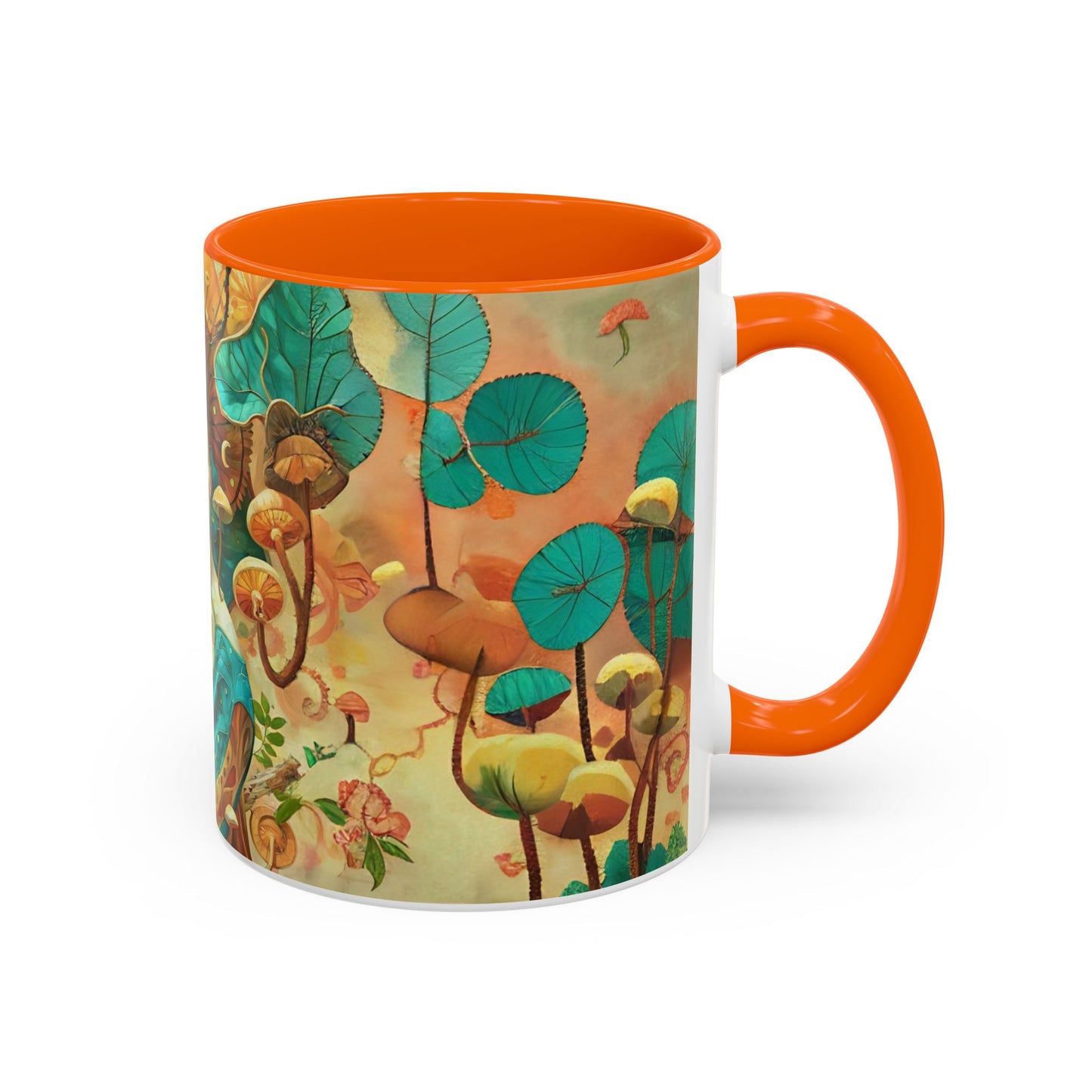 Mushroom Fairy Art-Themed Coffee Mug - 11 & 15oz Accent Mug for Musroom  Fsiry Lovers