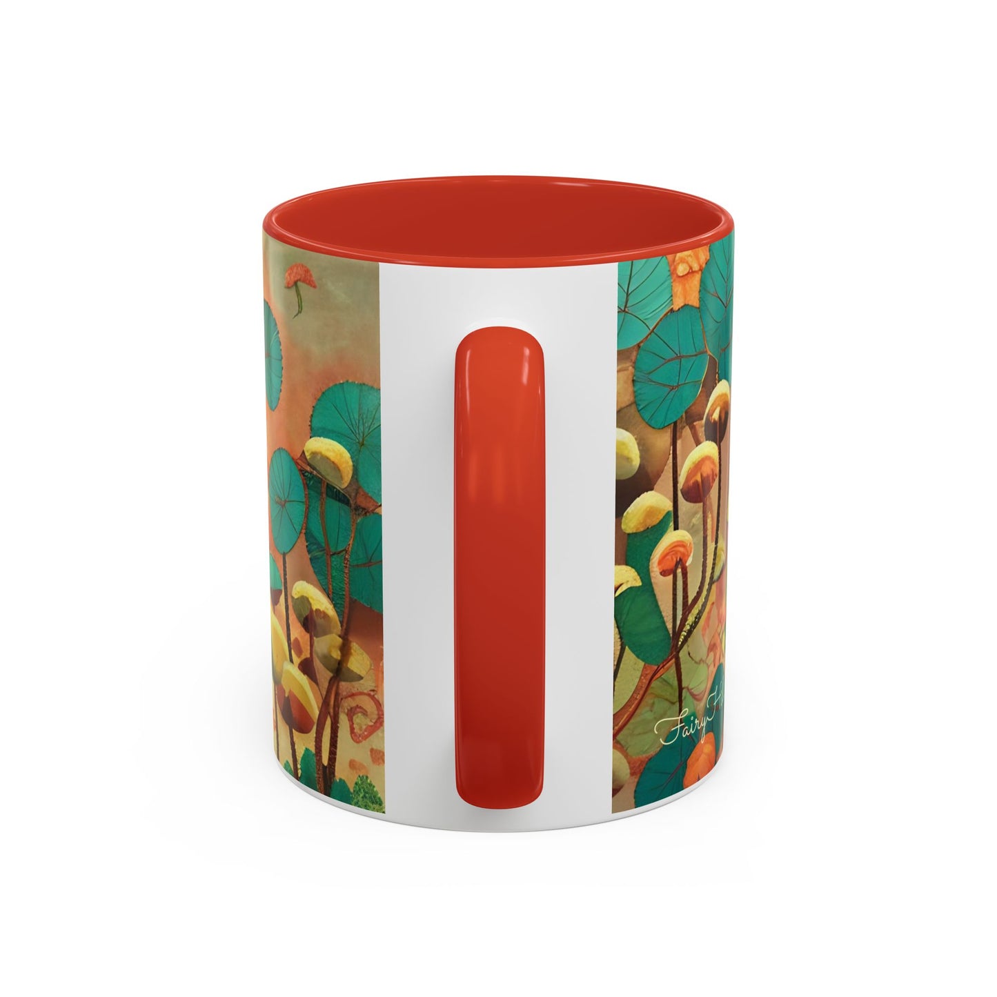 Mushroom Fairy Art-Themed Coffee Mug - 11 & 15oz Accent Mug for Musroom  Fsiry Lovers