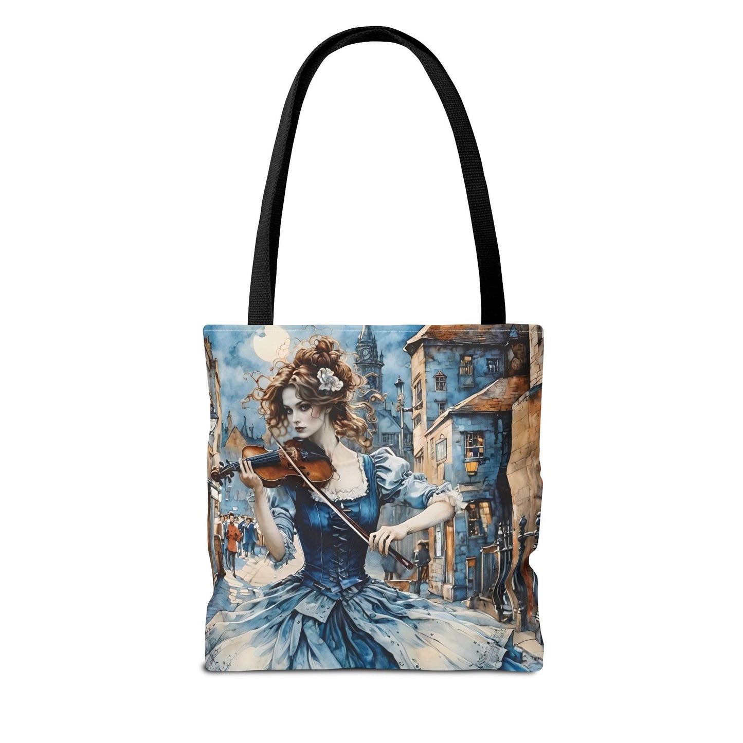 Blue Gypsy Violin Tote Bag