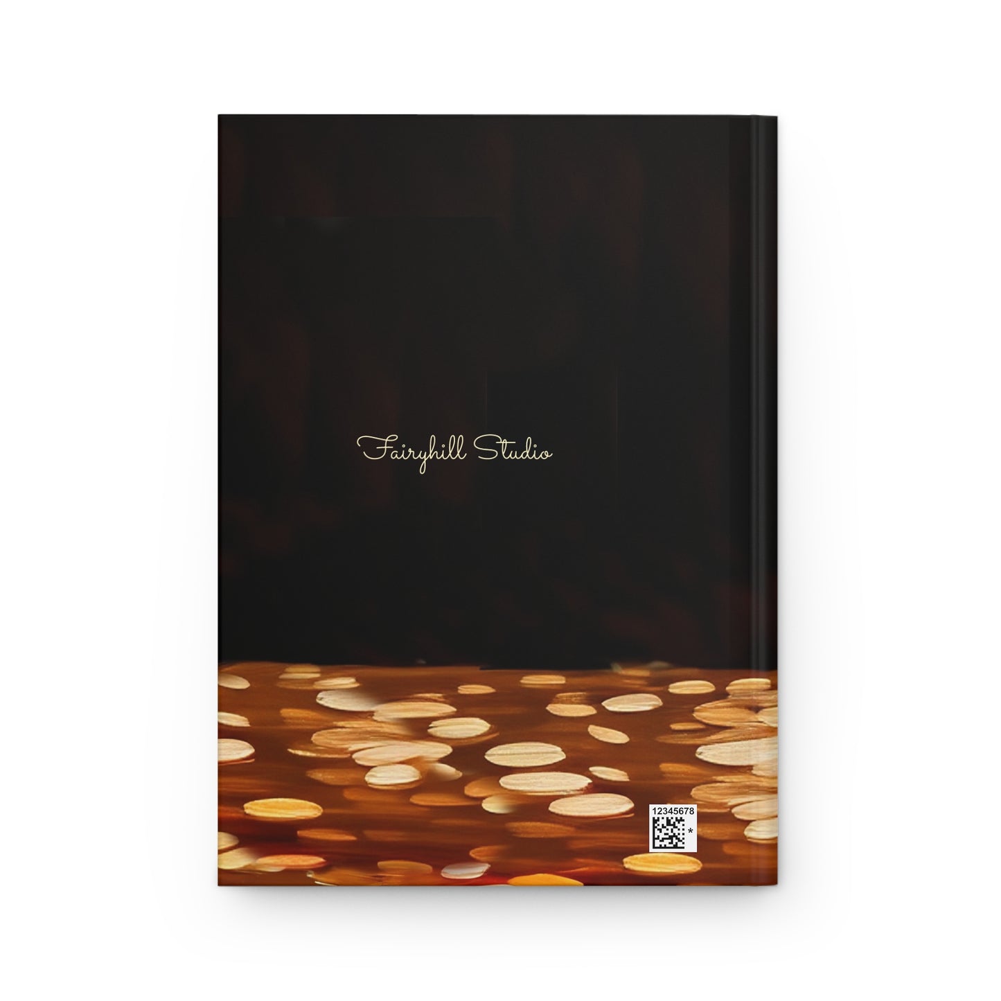 Hardcover Journal Matte Personalized with Morning Coffee Fairy Art by Fairyhill Studio