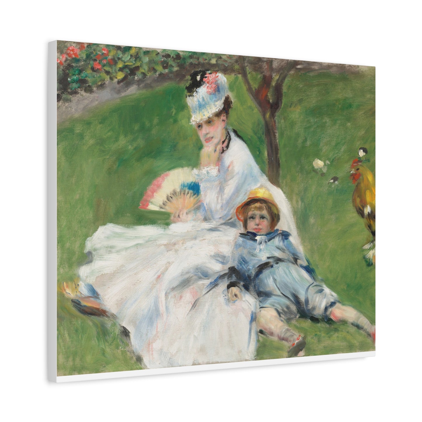 Canvas Print -   Madame Monet and Her Son by Auguste Renoir