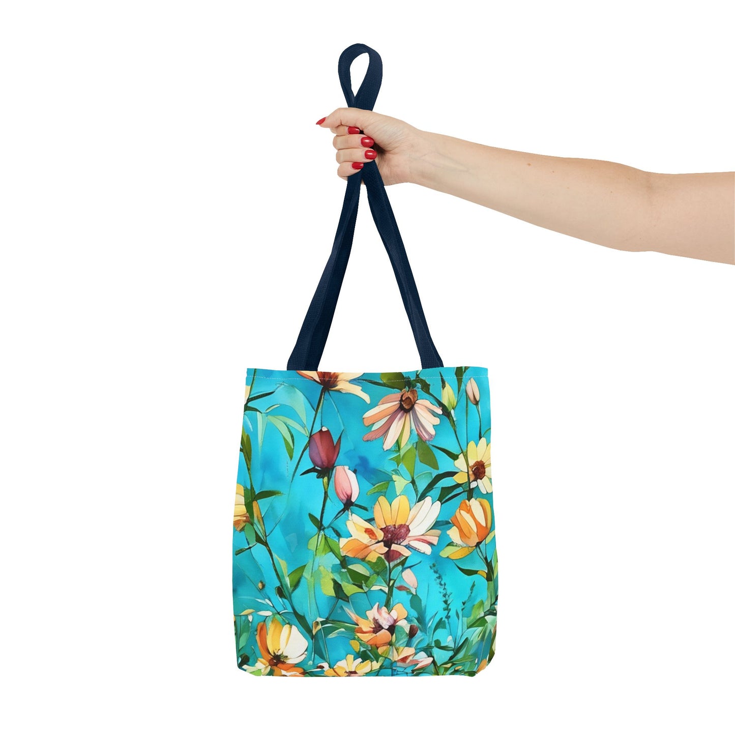 Blue Wild Flowers Tote Bag