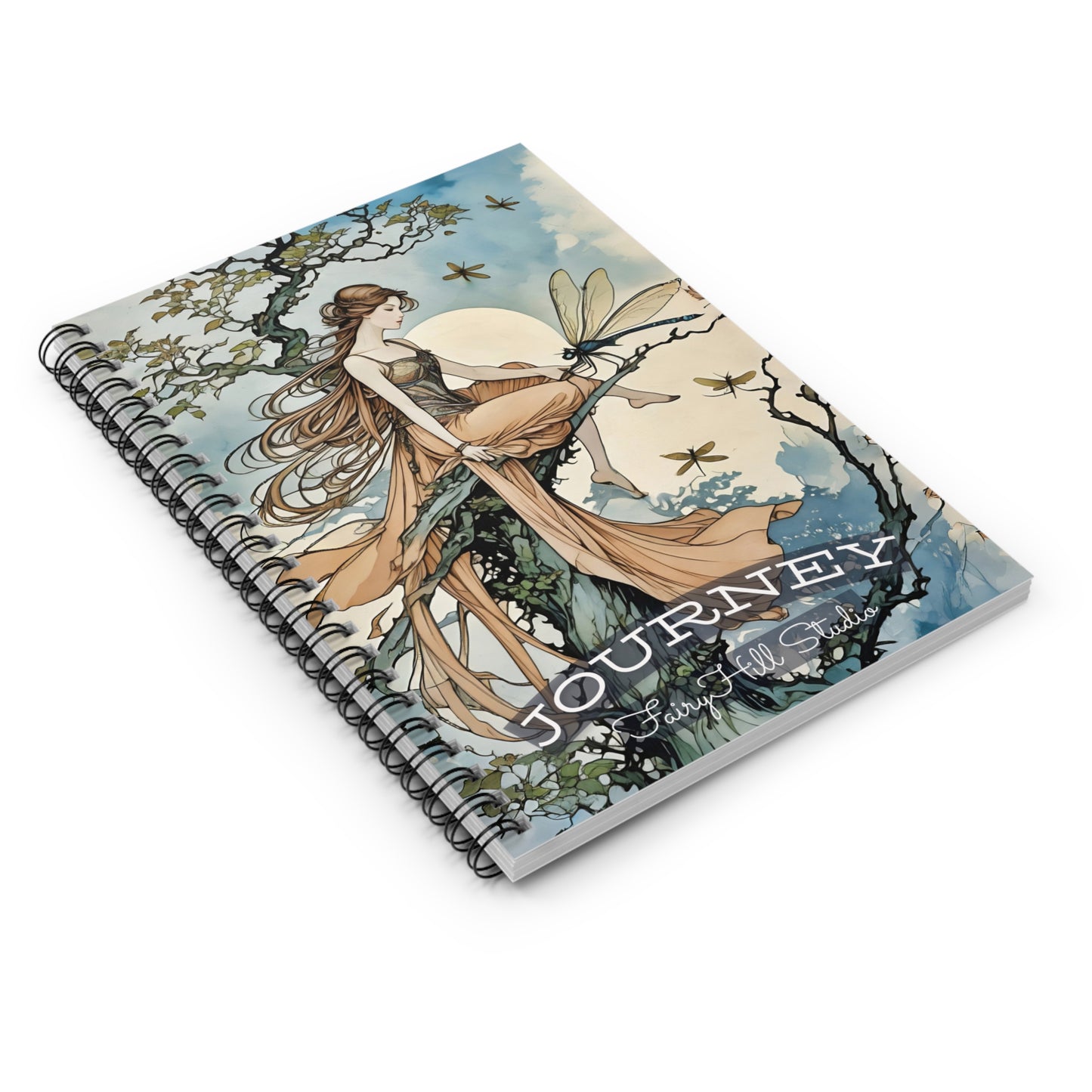 Art Journal - Fairy and the Dragonfly Ruled Line Journal