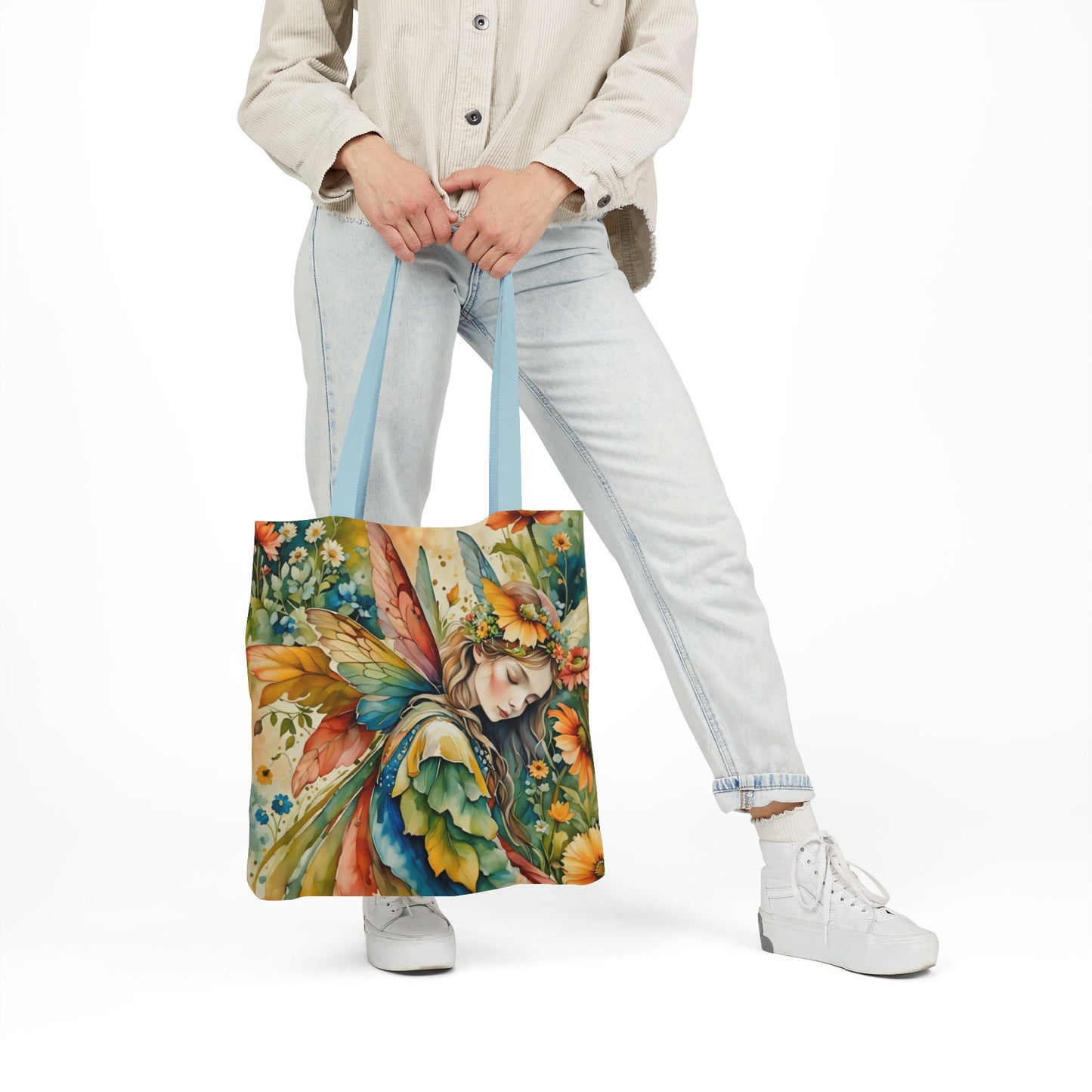 Colorful nature-Inspired Canvas Tote Bag - Perfect for Beach Days, Eco-Friendly Shopping, and Summer Fun!