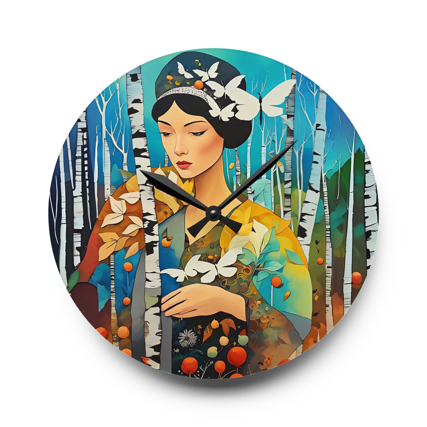 Butterfly Acrylic Wall Clock