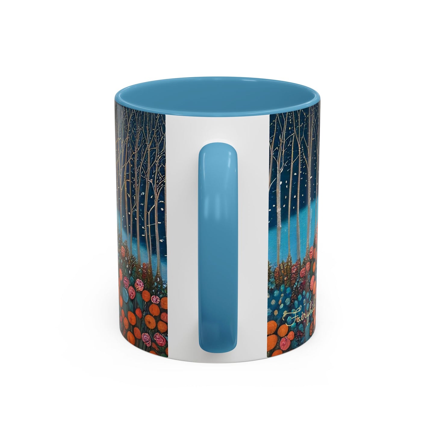 Mug - Boho Winter Deer in Snow Red Coffee Mug for the Holidays