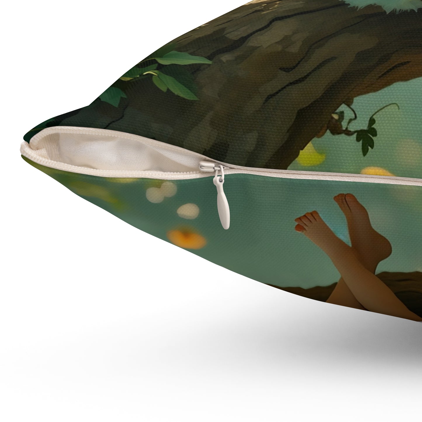 Square Pillow - "Don't Piss Off the Fairies"  Fairy Art Quote  by Fairyhill Studio