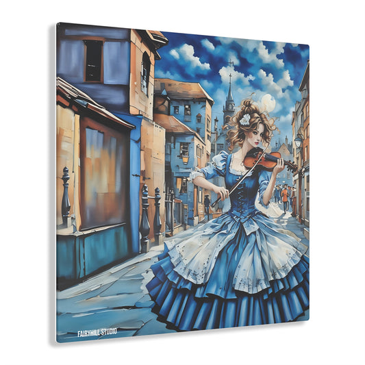 Art Acrylic Prints Blue Gypsy with Violin