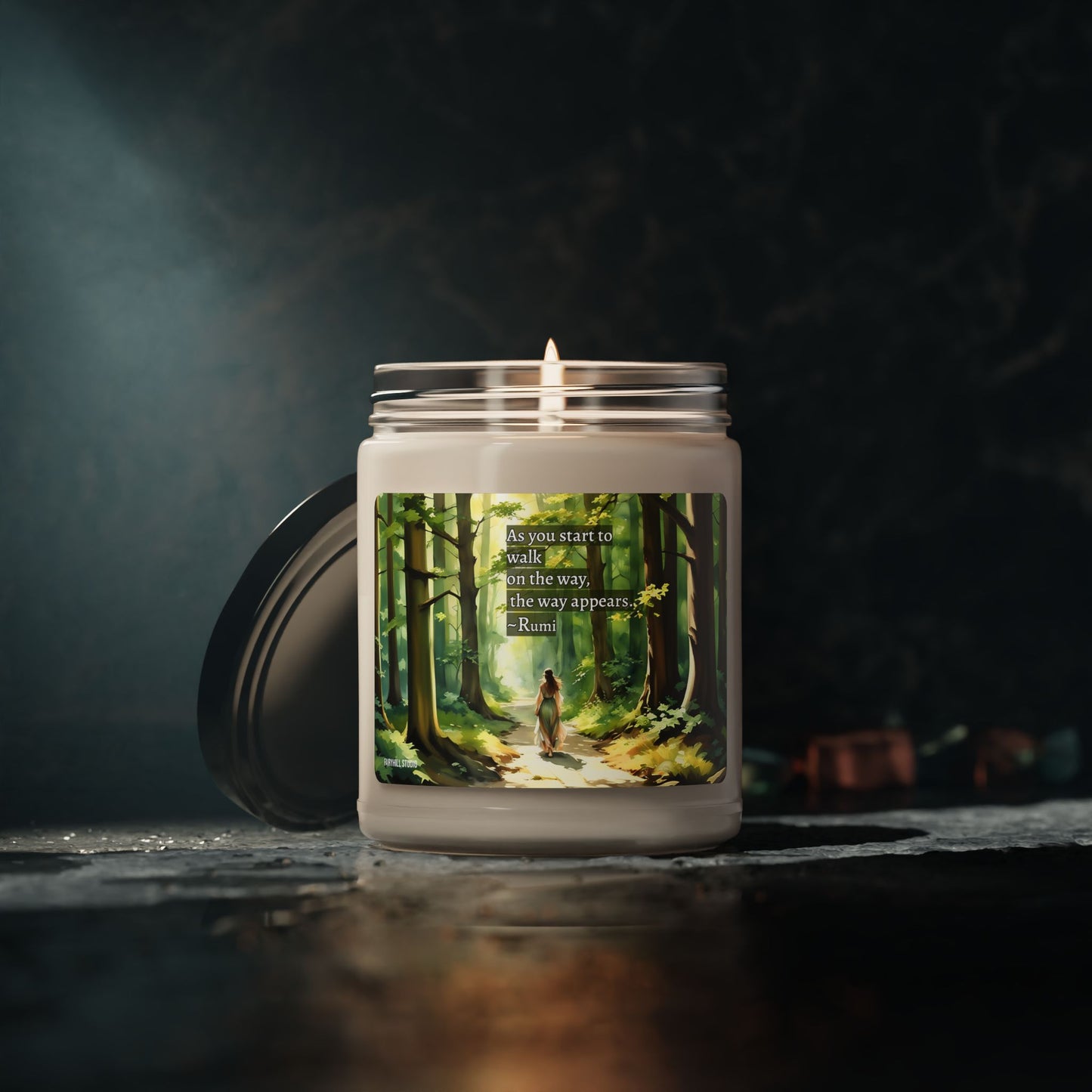 Soy Candle - Floral Aromatic 9oz Hand-poured Scented Candle for Relaxation & Home Decor