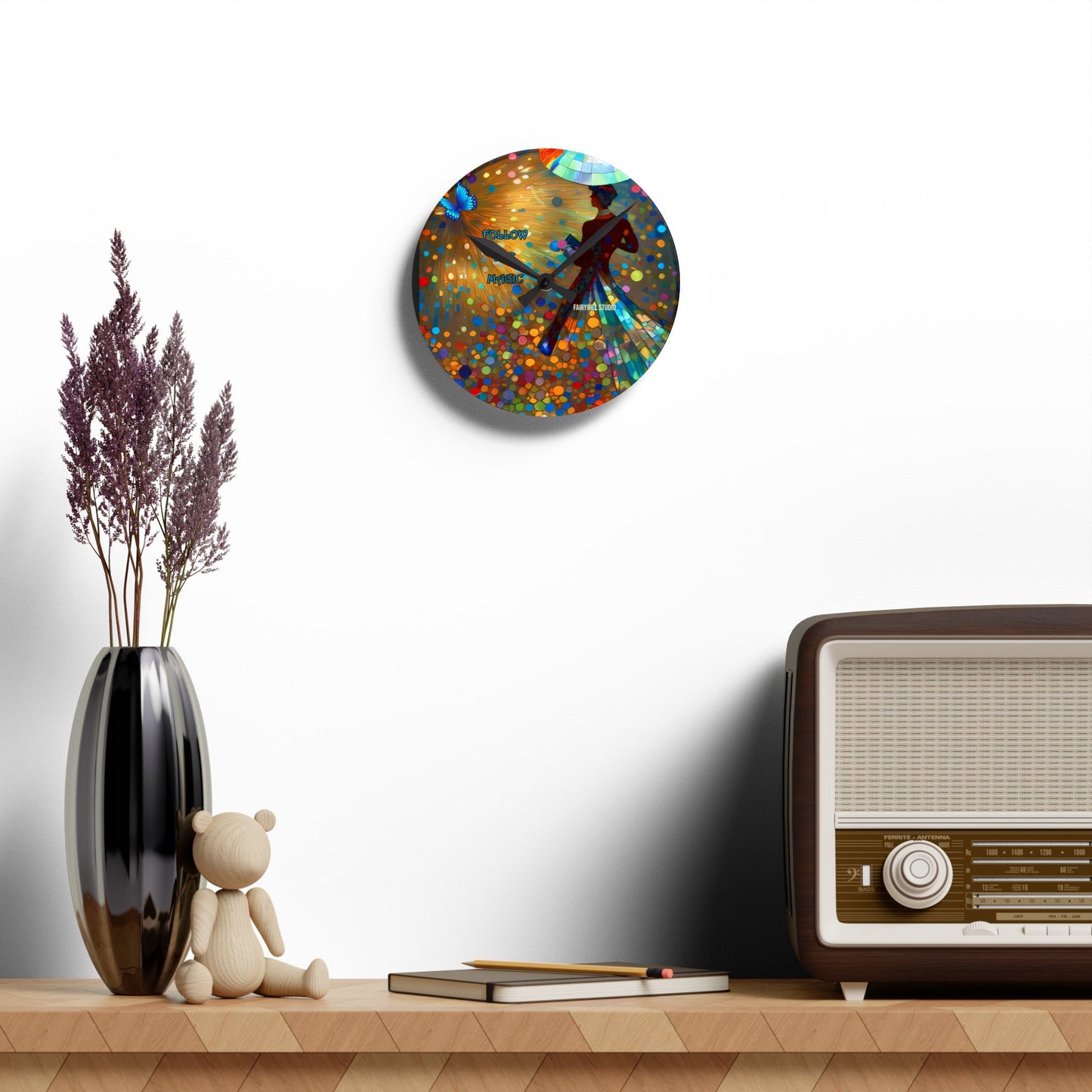 Wall Clock - Follow the Magic Art Design