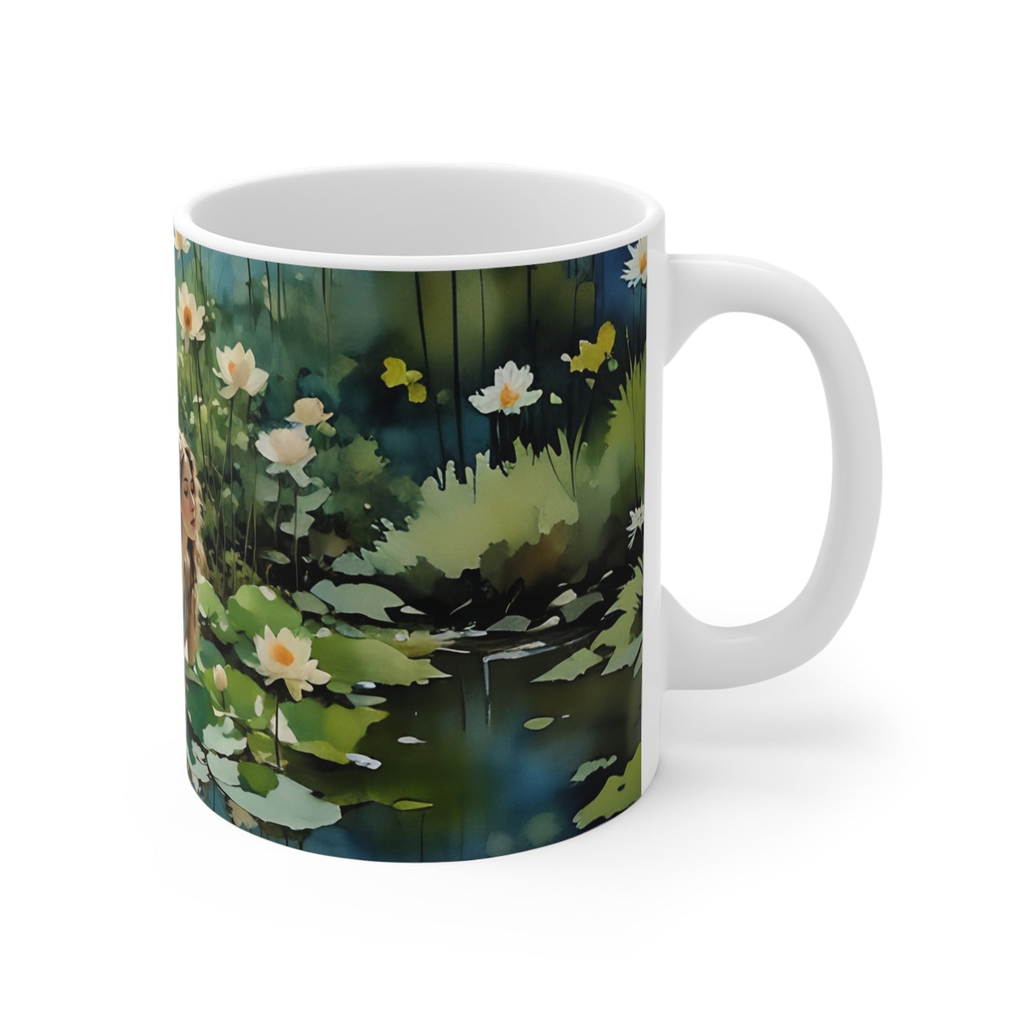 Mug: Lily Pond Girl 11oz