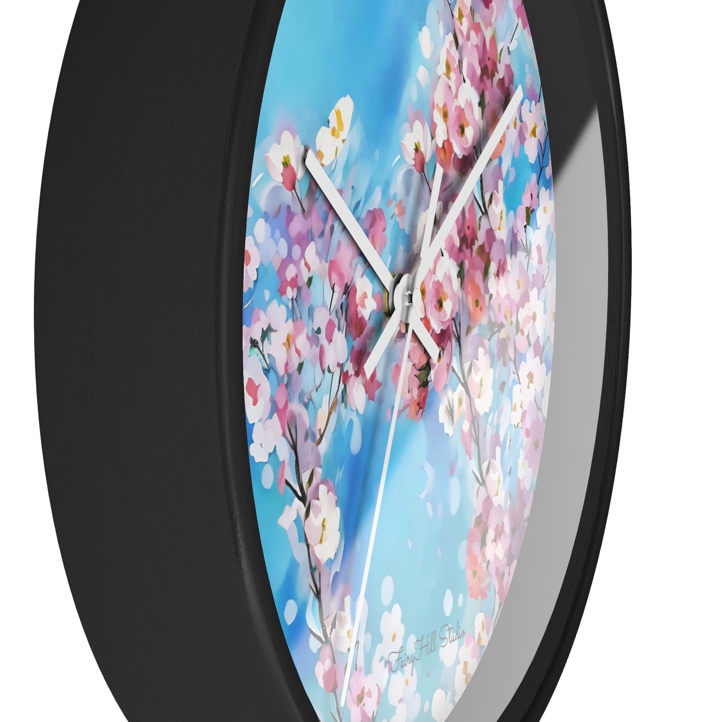 Blooming Blossoms Wall Clock | Floral Home Decor | Springtime Style, Gift for Nature Lovers, Office or Living Room Decoration