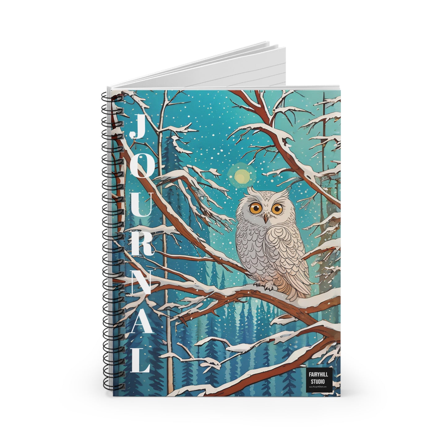 Fairy Hill Studio Journal Spiral Notebook - Ruled Line