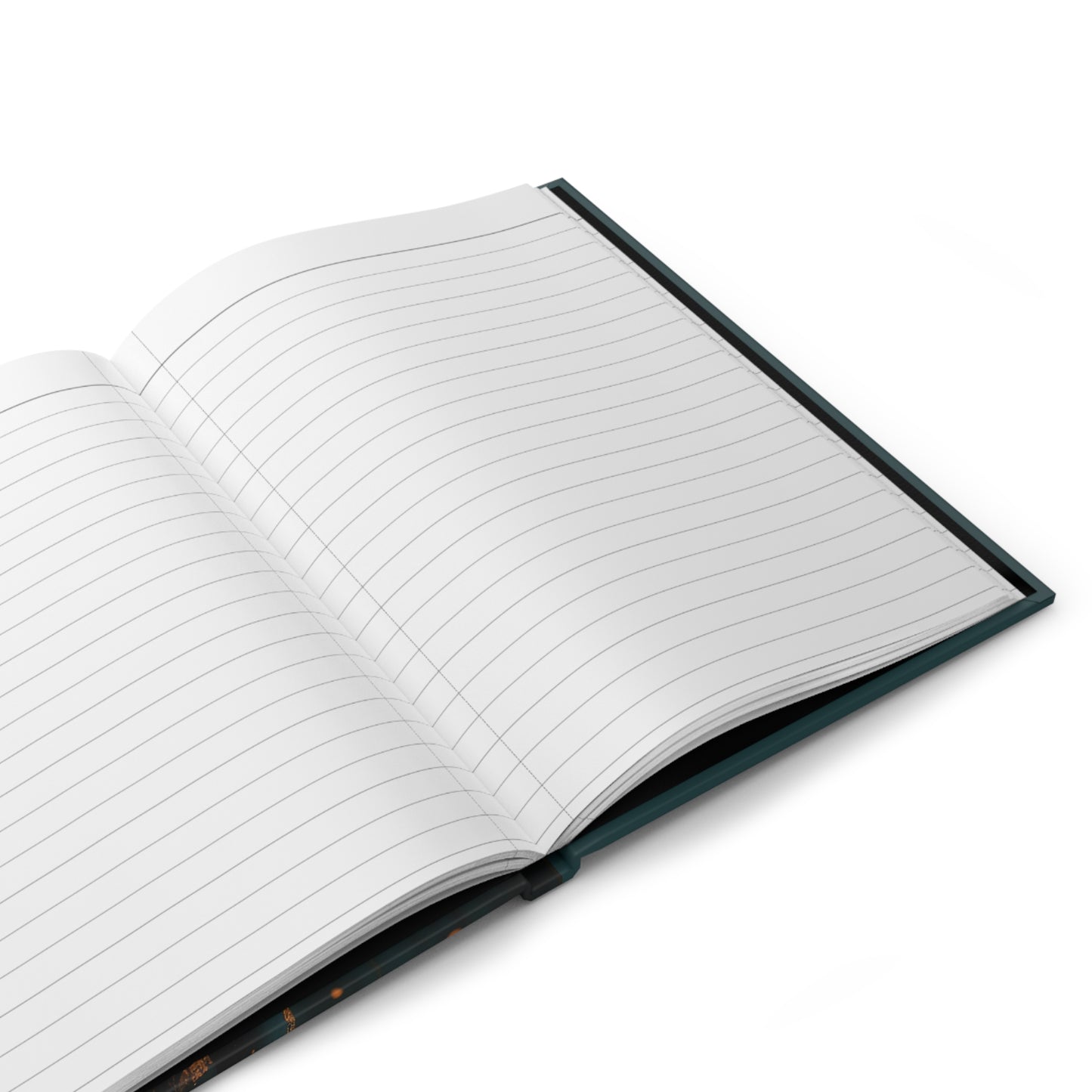 Aurora of the Golden Veil  spiral Journal hard Cover ,Notebook gift art Matte