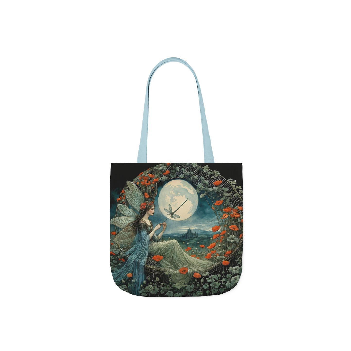 Colorful Moon fairy -Inspired Canvas Tote Bag - Perfect for Beach Days, Eco-Friendly Shopping, and Summer Fun!