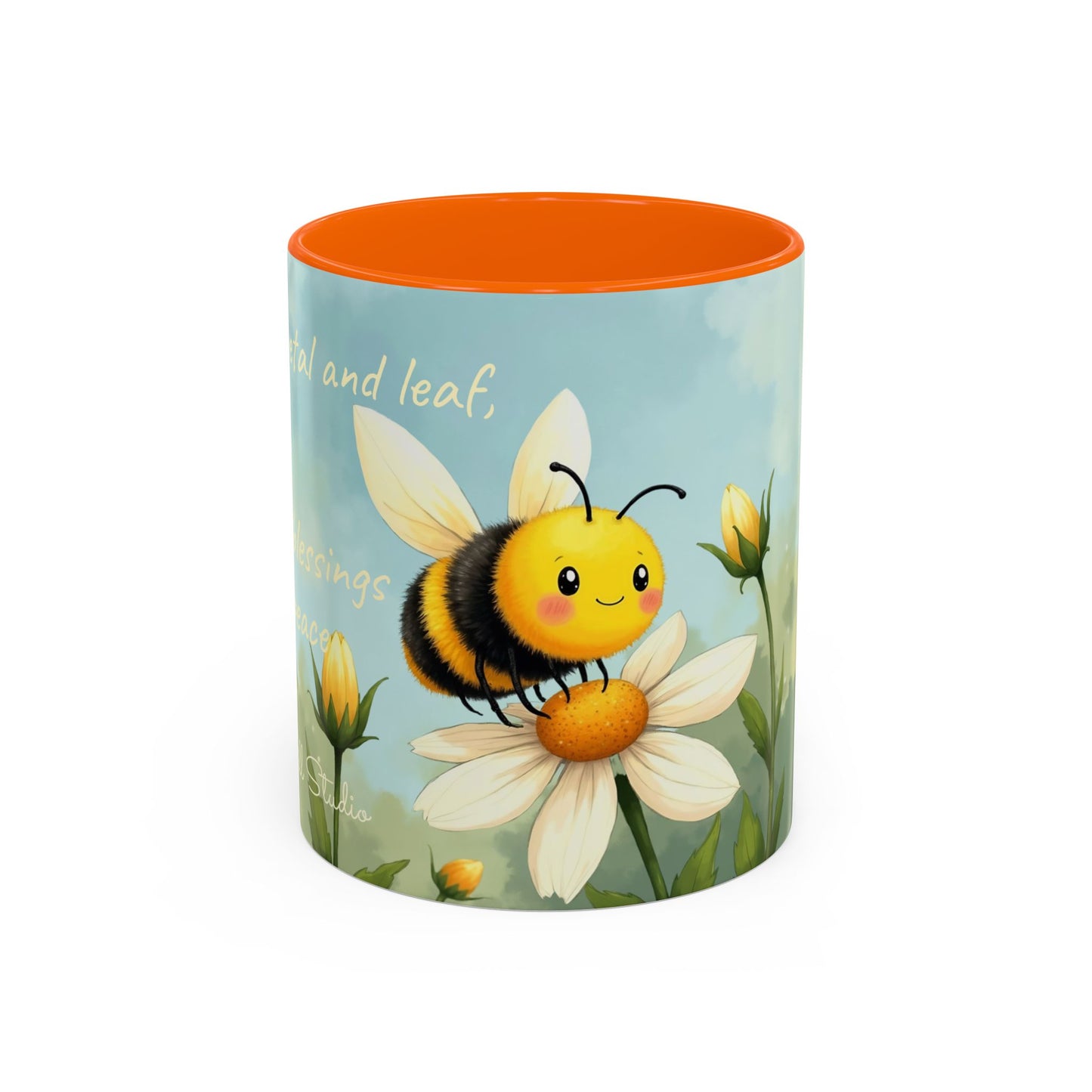 Garden Honey Bee-Themed Coffee Mug - 11 & 15oz Accent Mug for Fairy Lovers