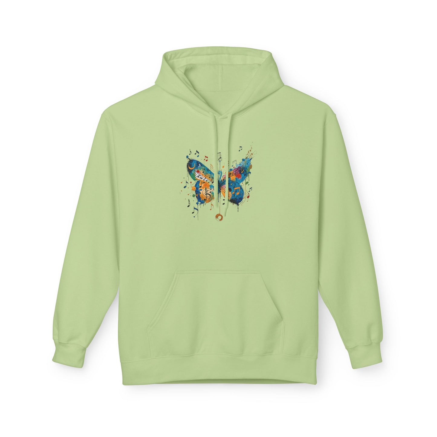 Colorful Butterfly Graphic Hoodie, Unisex Fleece Sweatshirt for Spring, Gifts for Nature Lovers, Unique Fashion for Everyday Wear, [...]