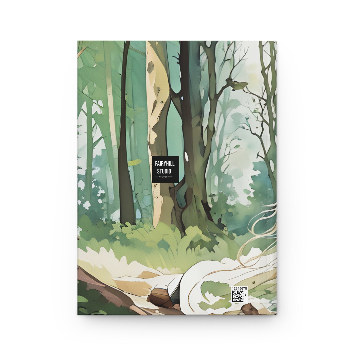Angel and White Cat Hardcover Journal Matte