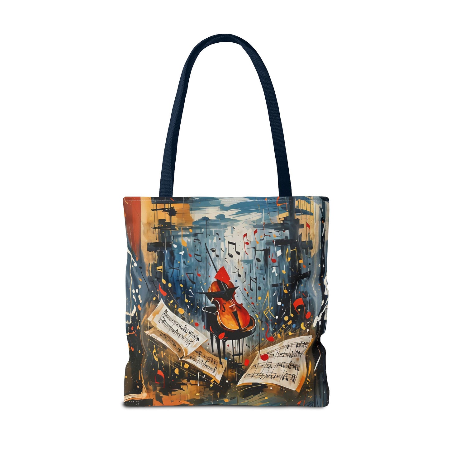 Vibrant Abstract Art Tote Bag - Colorful Swirls & Spirals