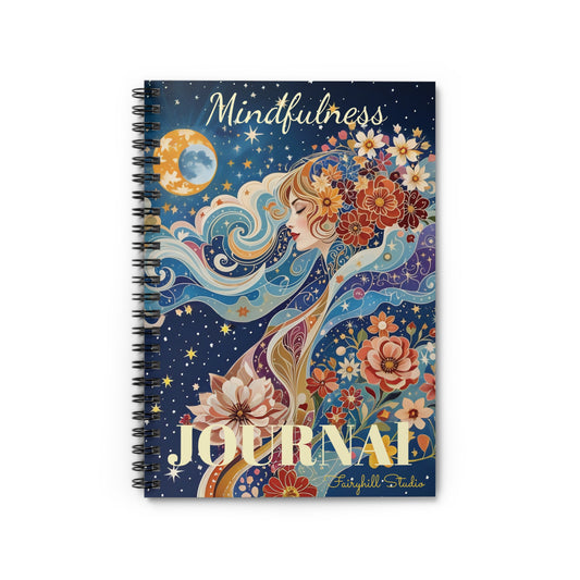 Celestial Mindfulness  Spiral Notebook   Art Journal