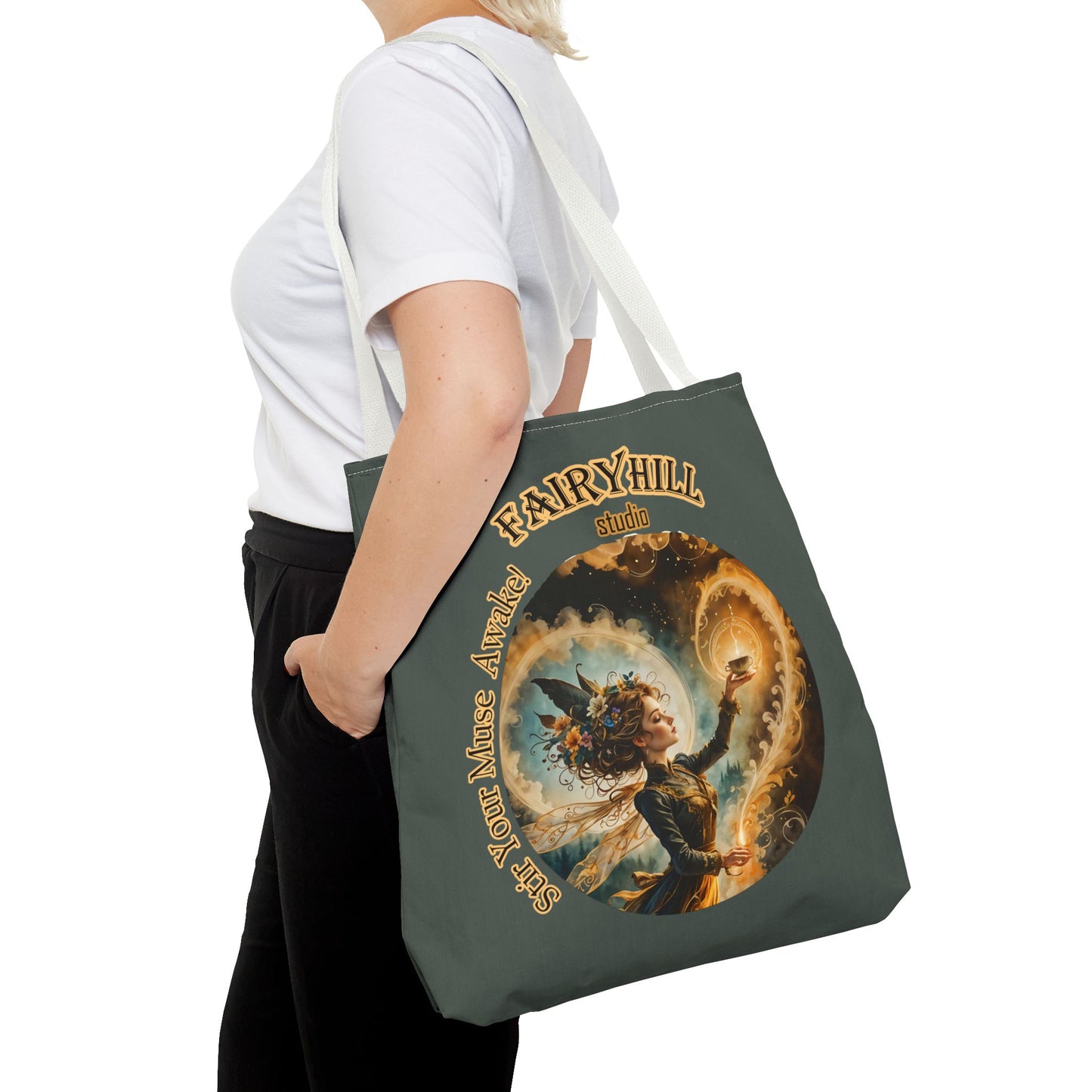 Fairy Tote Bag Embrace your Muse Art Coffee Lover Gift