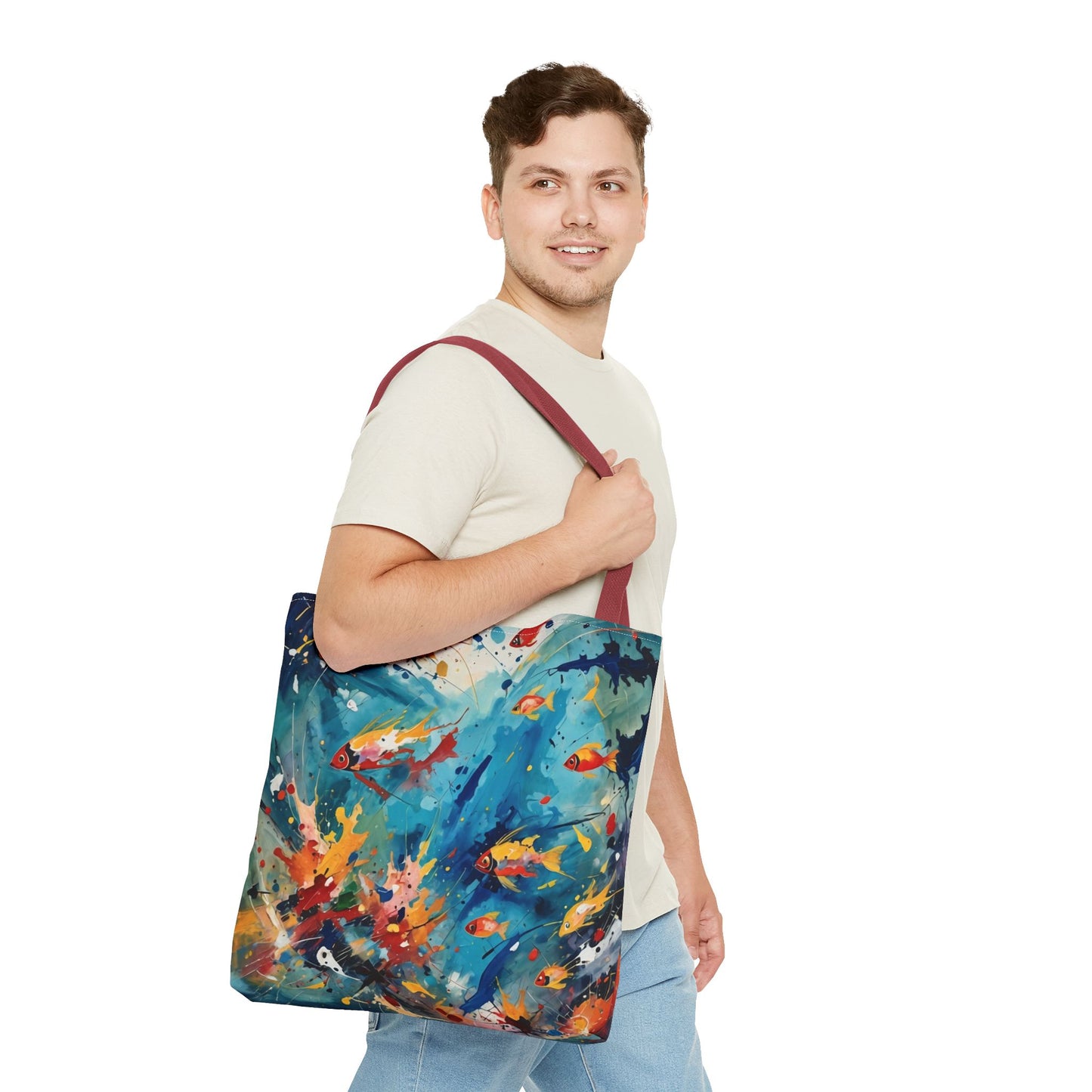 Fish Art Tote Bag