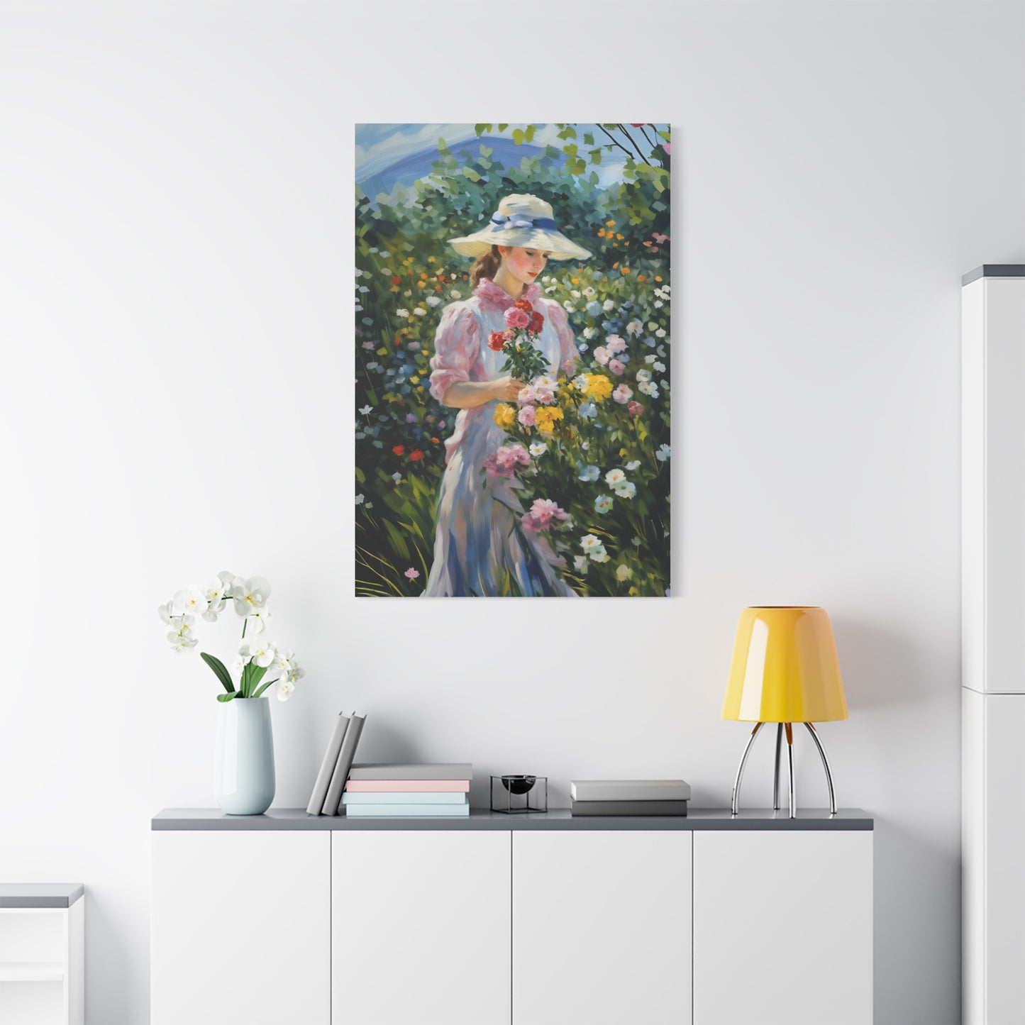 Floral Serenity Canvas Art - Stretched Matte 1.25"