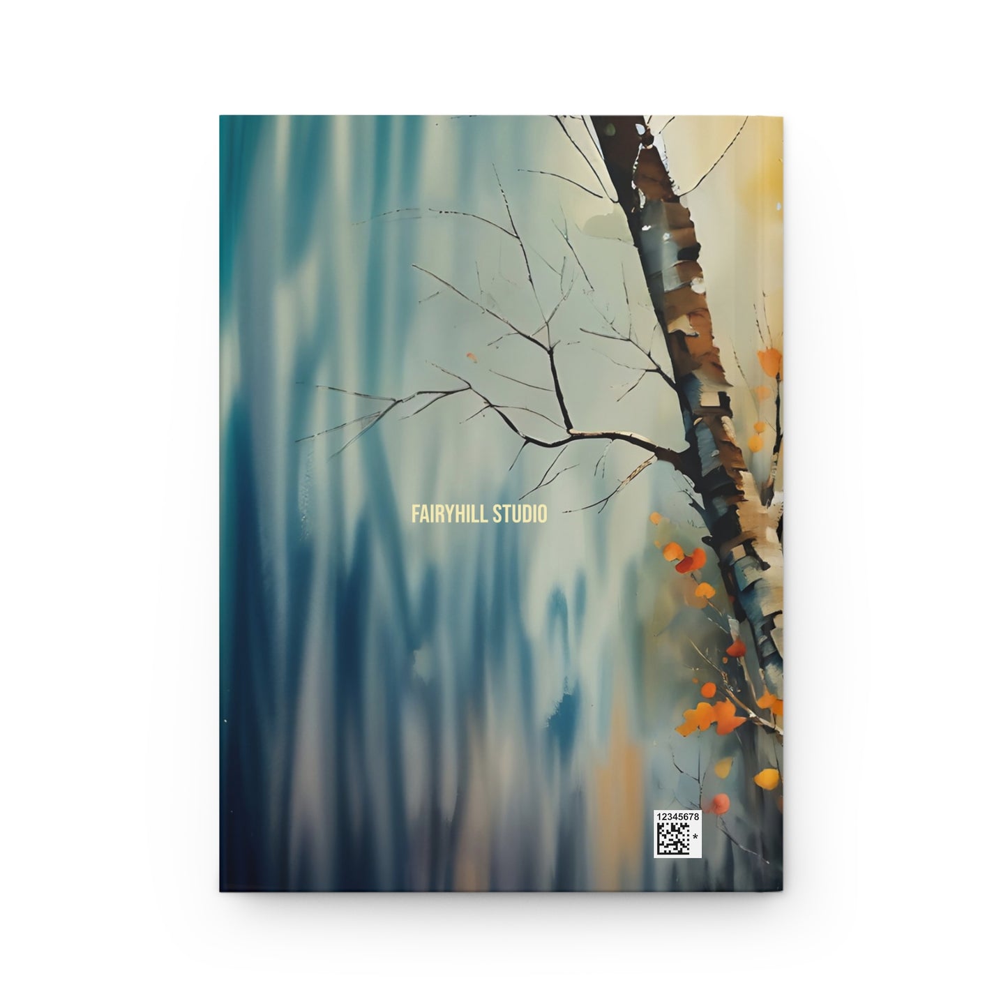 Artistic Hardcover Journal for Self-Reflection, Matte Finish, Nature-Inspired Design, Gift for Writers, Creative Journal, Forest Art