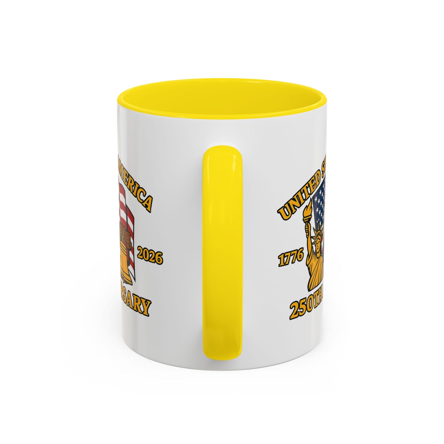 250th Anniversary USA Eagle Liberty Bell Accent Coffee Mug (11/15oz)