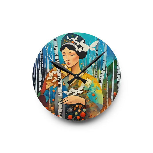 Butterfly Acrylic Wall Clock