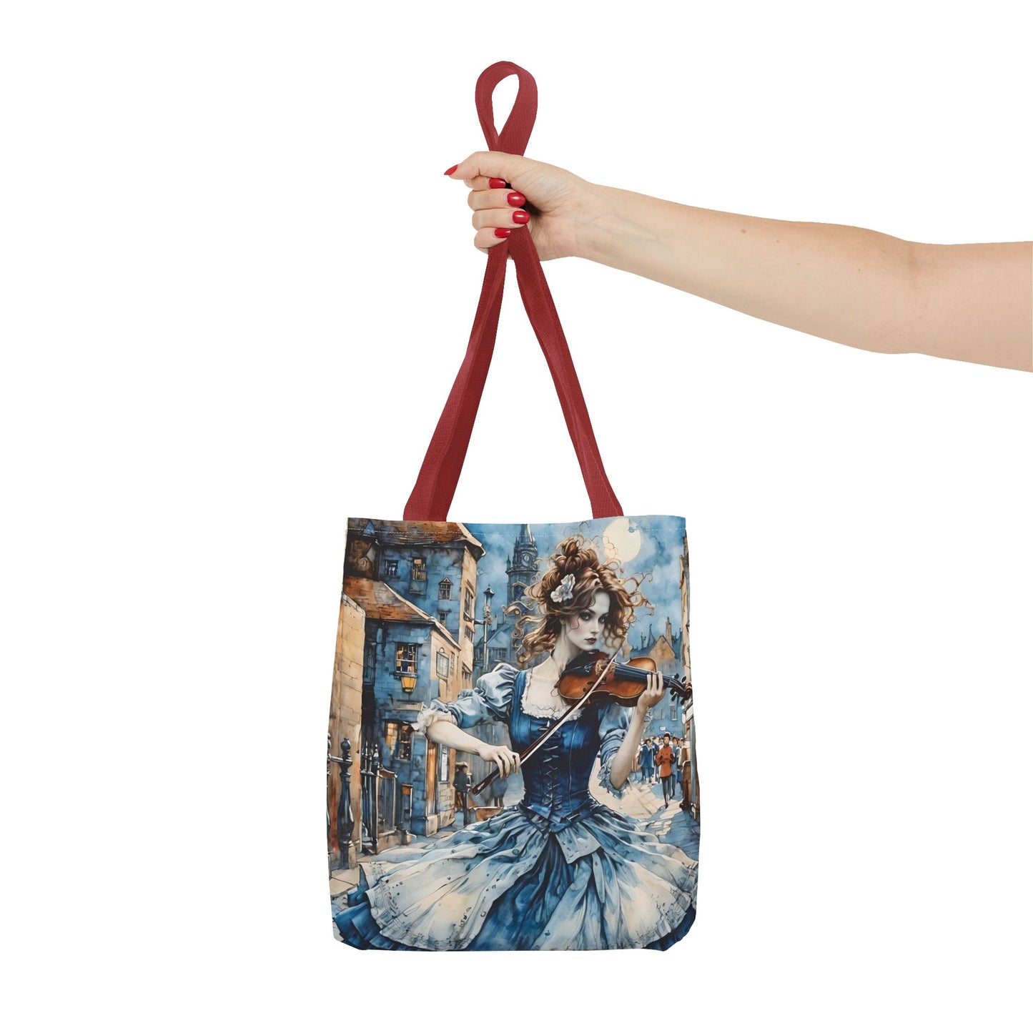 Blue Gypsy Violin Tote Bag