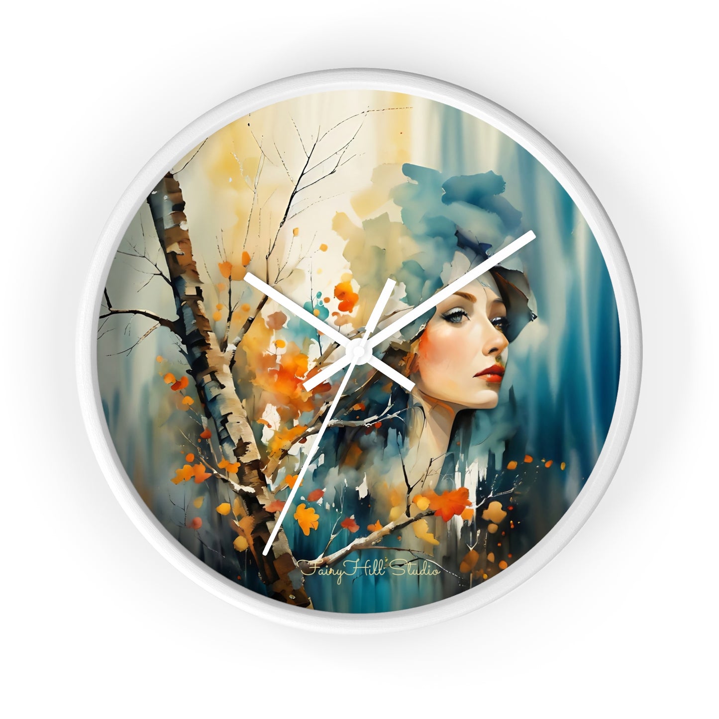 Artistic Woman Wall Clock | Home Decor | Unique Gift | Modern Clock | Wall Art | Feminine Design | Statement Piece