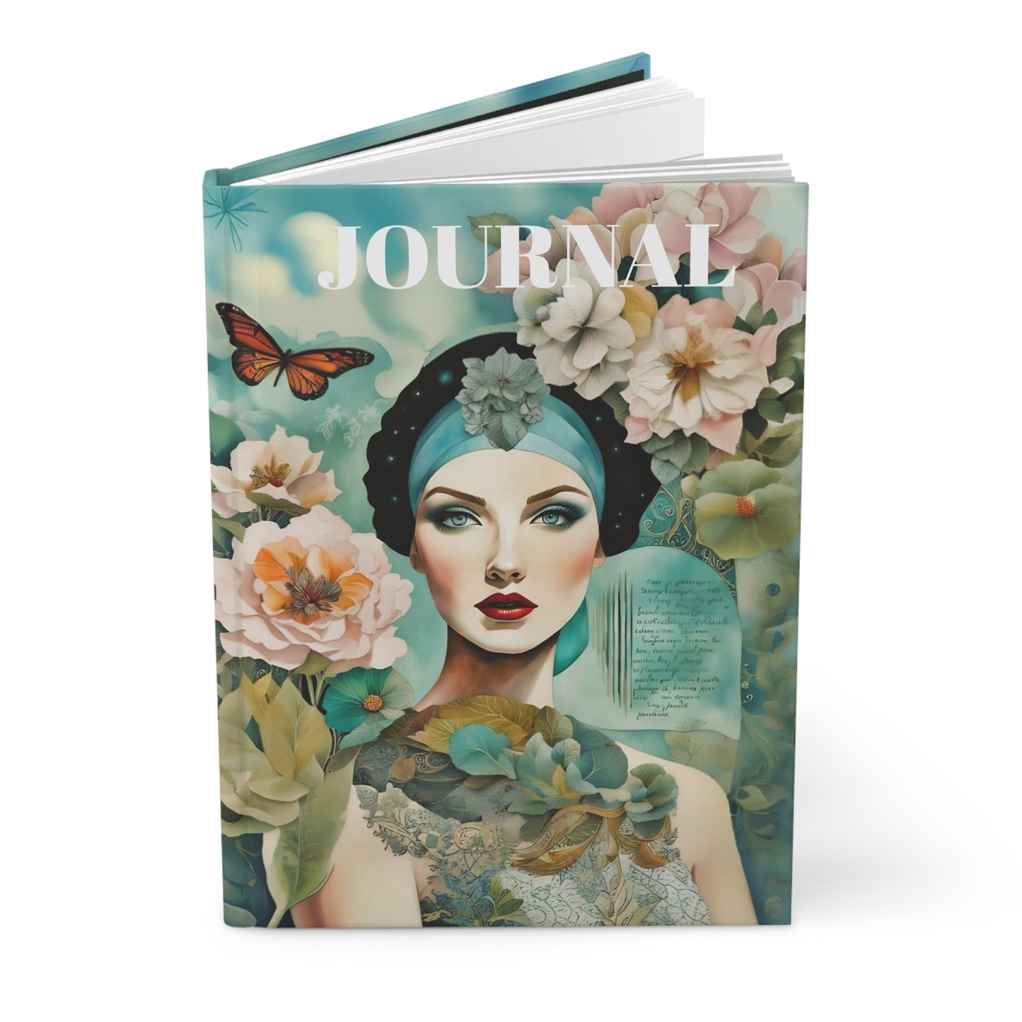 Notebook Journal Vintage Hollywood Beauty Collage