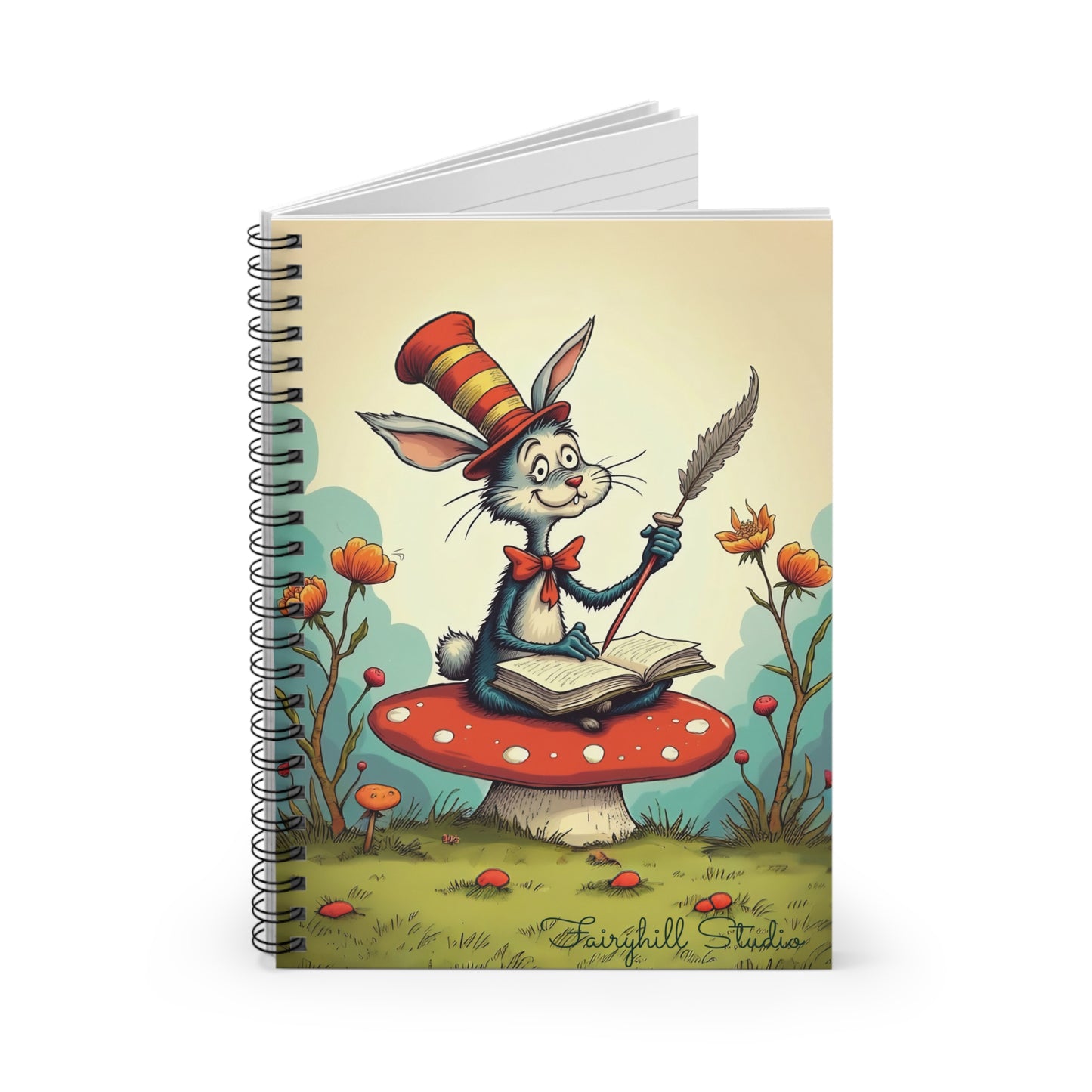 Whimsical Fairy Tale Spiral Notebook - Ruled Line, Cute Rabbit Design, Perfect for Journaling, Gift for Kids, Back to School, Nature [...]