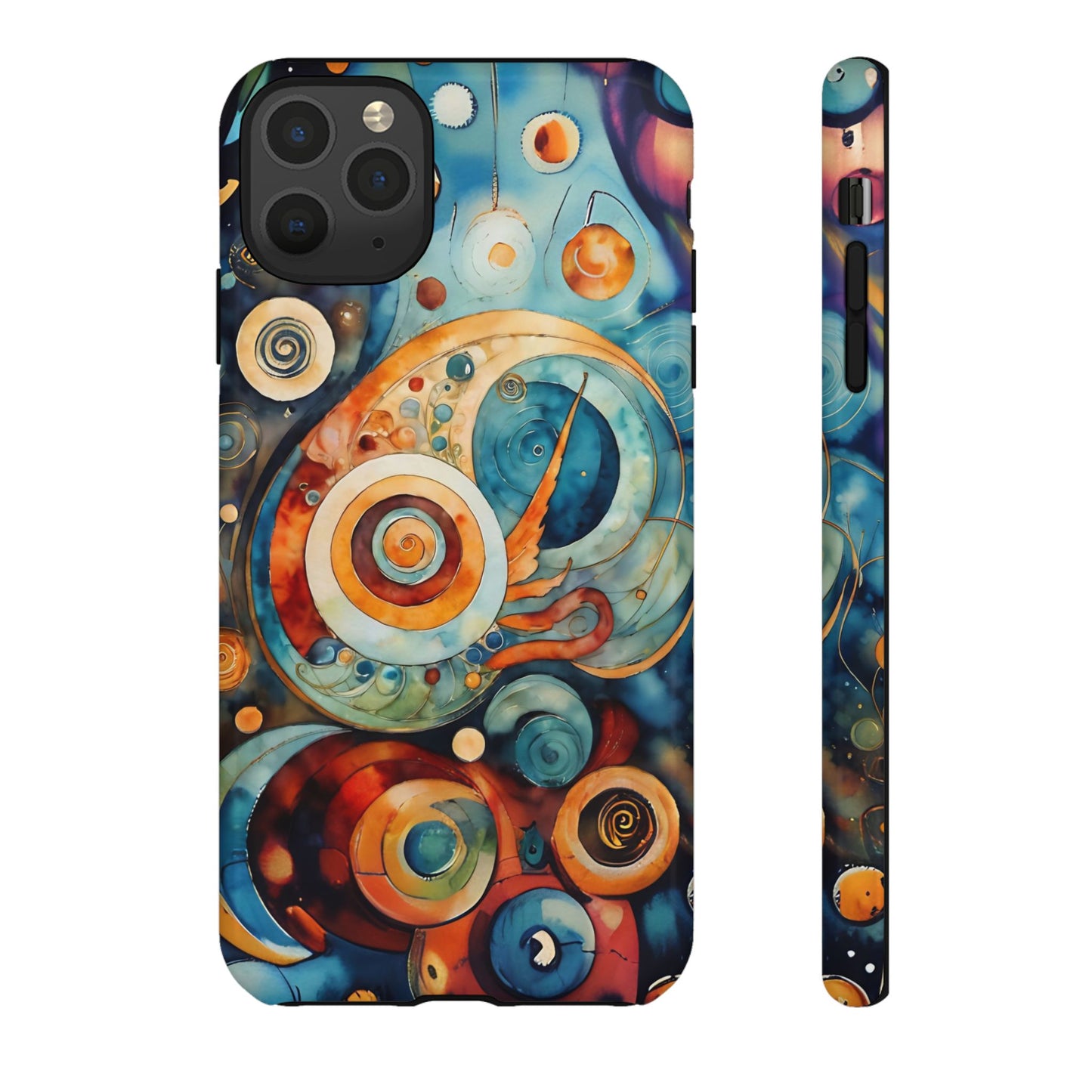 Phone Cases - Beautiful Abstract Circular Art Design