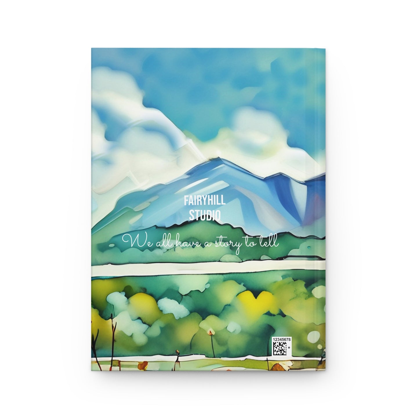 Hardcover Journal Matte Fairy of the Lake Watercolor Art