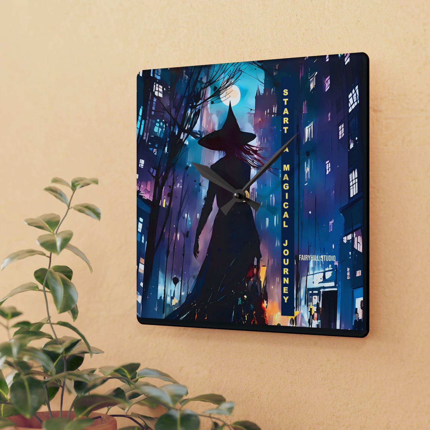 Wall Clock - Start a Magical Journey Art Design