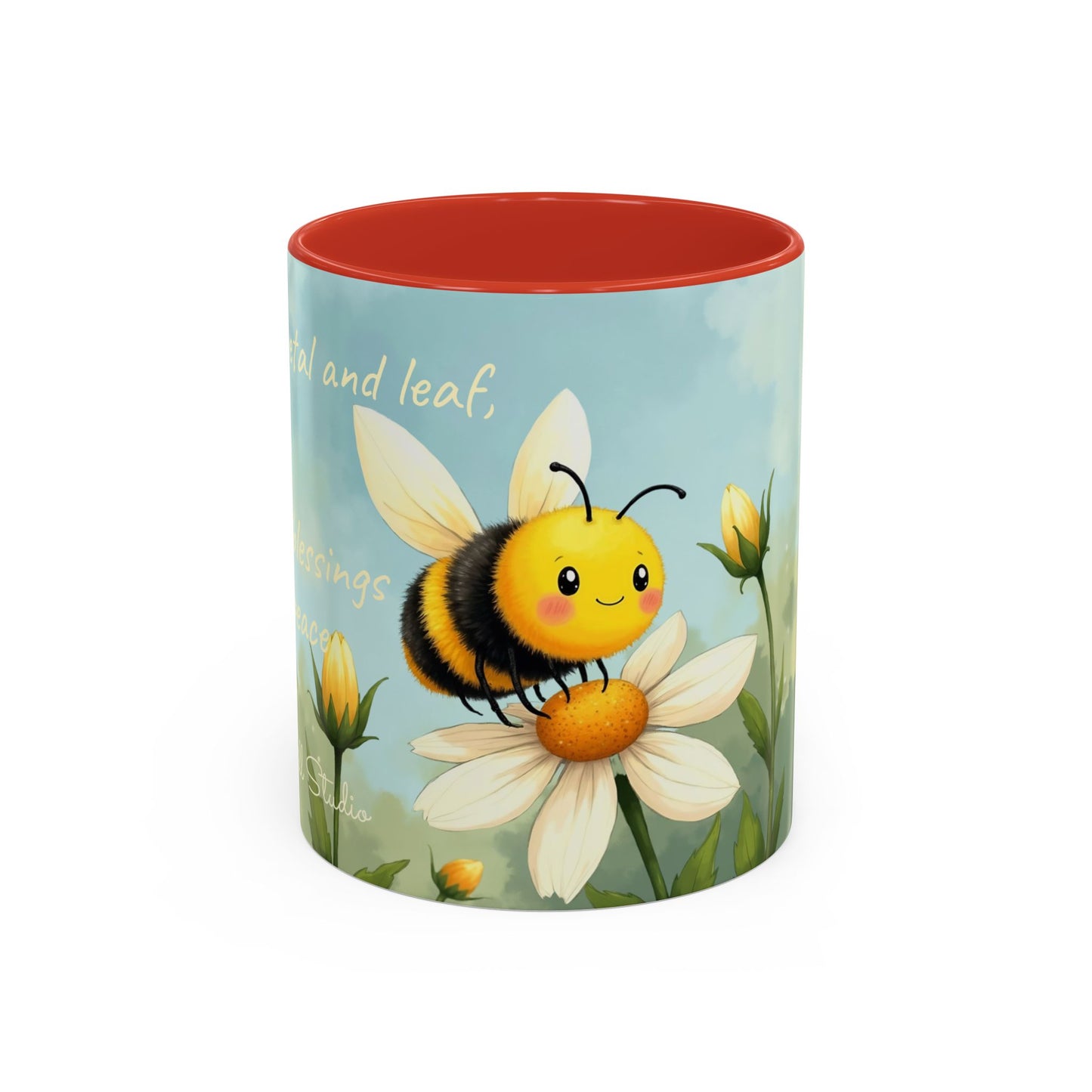 Garden Honey Bee-Themed Coffee Mug - 11 & 15oz Accent Mug for Fairy Lovers