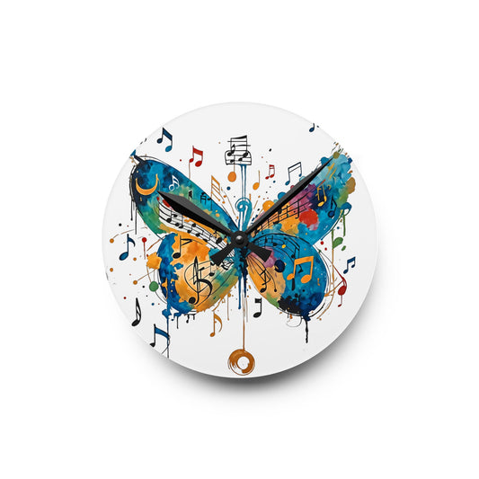 Butterfly Acrylic Wall Clock