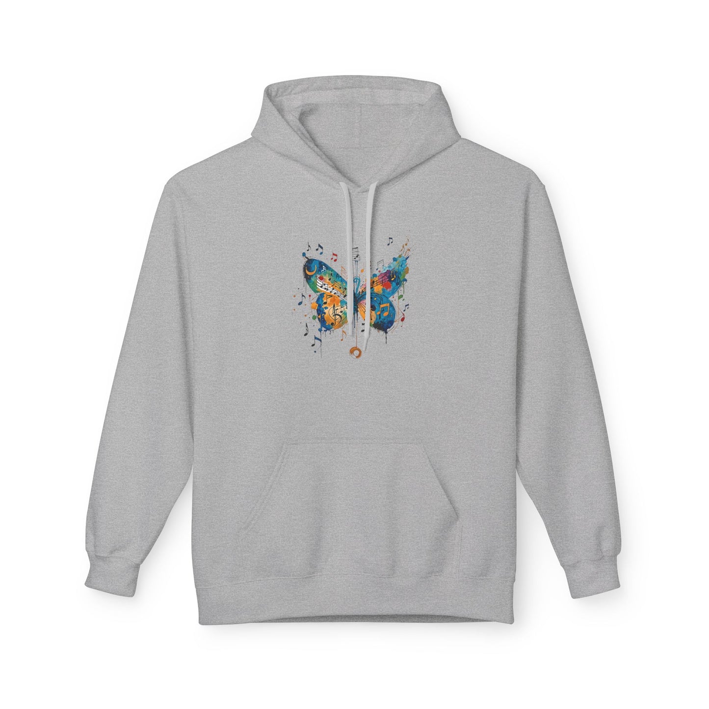 Colorful Butterfly Graphic Hoodie, Unisex Fleece Sweatshirt for Spring, Gifts for Nature Lovers, Unique Fashion for Everyday Wear, [...]
