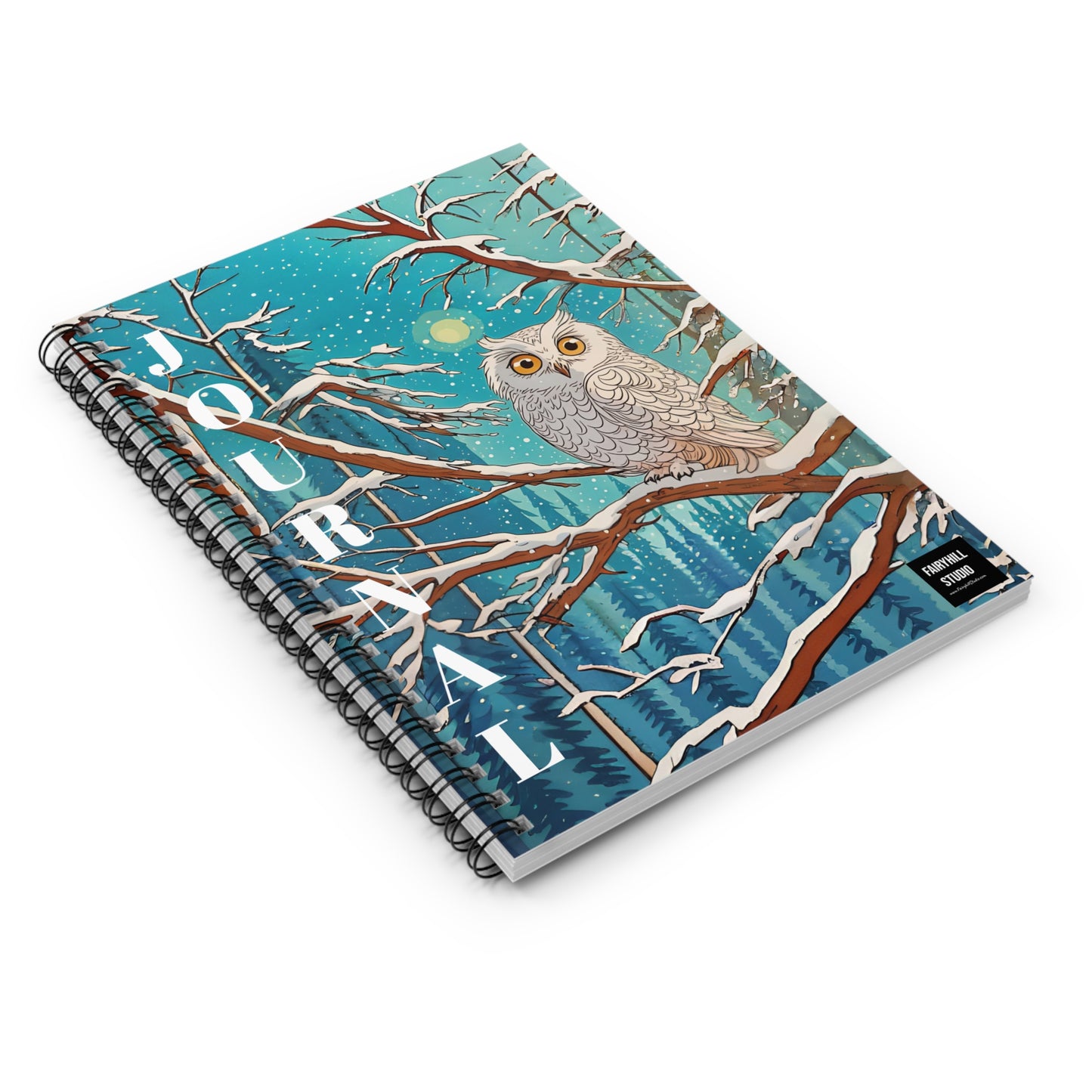 Fairy Hill Studio Journal Spiral Notebook - Ruled Line