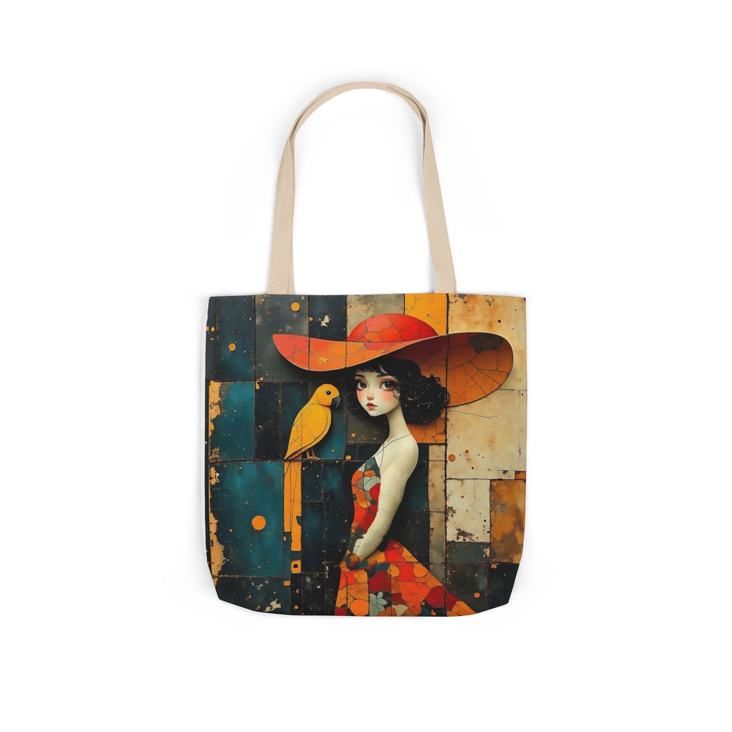 Colorful  parrot  -Inspired Canvas Tote Bag - Perfect for Beach Days, Eco-Friendly Shopping, and Summer Fun!